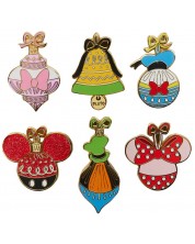 Bedž Loungefly Disney: Mickey Mouse - Mickey and Friends Ornaments (asortiman)
