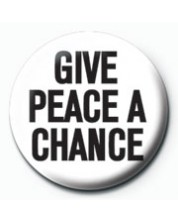 Bedž Pyramid Humor: Adult - Give Peace a Chance -1