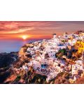 Puzzle Trefl od 1000 dijelova - Zalazak sunca nad Santorinijem - 2t