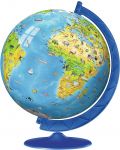 3D slagalica Ravensburger od 180 dijelova - Globus karta svijeta - 1t