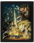 3D poster s okvirom Pyramid Animation: Attack on Titan - Special Ops Squad Vs Titans - 1t