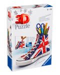 3D slagalica Ravensburger od 108 dijelova - Cipela, Union Jack - 1t