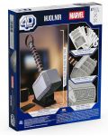 4D slagalica Spin Master od 87 dijelova - Marvel: Mjolnir Thor's Hammer - 3t