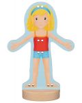 Drvena igračka Goki – Lutka za odijevanje - 1t