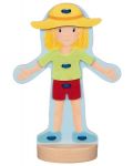 Drvena igračka Goki – Lutka za odijevanje - 3t