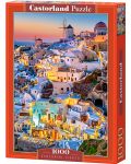 Puzzle Castorland od 1000 dijelova - Svjetla Santorinija - 1t