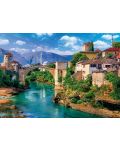 Puzzle Trefl od 500 dijelova - Stari most u Mostaru, Bosna i Hercegovina - 2t