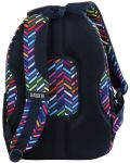 Školska torba BackUP A10 - Color Stripe, s 3 pretinca + poklon - 3t