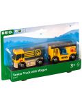 Drvena igračka Brio World – Cisterna, s vagonom - 2t