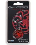 Privjesak za ključeve ABYstyle Television: Game of Thrones - Targaryen (black & red) - 1t
