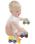 Aktivna igračka Playgro + Learn - Vozila, miješati i spajati - 5t