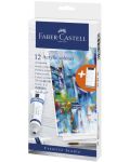 Akrilne boje Faber-Castell - Creative Studio, 12 boja, 20 ml - 1t