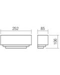 Zidna svjetiljka Smarter - Peg 05-953, IP20, 240V, Е14, 1x28W, bijeli mat - 2t