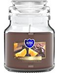 Mirisna svijeća u teglici Bispol Aura - Chocolate-Orange, 120 g - 1t