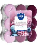 Mirisne čajne svijeće Bispol Aura - Frozen Berries, 18 komada - 1t