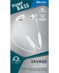 Bežične slušalice s mikrofonom Cellularline - Savage, bijele - 5t