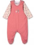 Kombinezon za bebe i bodi Sterntaler - Za djevojčicu, 50 cm, 0-2 mjeseca, roza - 1t
