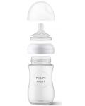 Bočica za bebe Philips Avent - Natural Response 3.0, sa sisačem 1 m+, 260 ml, bijela - 6t