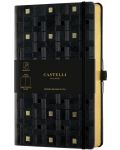 Dnevnik Castelli Copper & Gold - Weaving Gold, 13 x 21cm, bijeli listovi - 1t