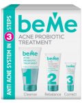 beMe Set - Gel za čišćenje, hidratantna krema i korektor, 150 + 50 + 15 ml - 1t