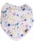 Bandana za bebe od bambusa Xkko - Blue Wildflowers - 1t