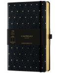 Dnevnik Castelli Copper & Gold - Diamonds Gold, 13 x 21 cm, bijeli listovi - 1t