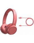 Bežične slušalice s mikrofonom Philips - TAH4205RD, crvene - 3t