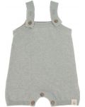 Dječji kombinezon Lassig - Cozy Knit Wear, 50-56 cm, 0-2 mjeseca, sivi - 2t