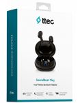 Bežične slušalice ttec - SoundBeat Play, TWS, crne - 6t