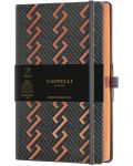 Bilježnica Castelli Copper & Gold - Roman Copper, 9 x 14 cm, na linije - 1t