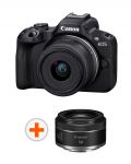 Kamera bez ogledala Canon - EOS R50, RF-S 18-45mm, f/4.5-6.3 IS STM + Objektiv Canon - RF 50mm, F/1.8 STM - 1t