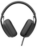 Bežične slušalice s mikrofonom Logitech - Zone Vibe 100, crne/sive - 5t