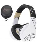 Bežične slušalice PowerLocus - P2, crno/bijele - 5t