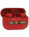 Bežične slušalice OTL Technologies - Super Mario, TWS, crvene - 4t