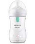 Bočica za bebe Philips Avent - Natural Response 3.0, AirFree, 260 ml, Koala - 3t