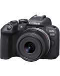 Kamera bez ogledala Canon - EOS R10, 18-45mm STM, Black + Adapter Canon EF-EOS R - 1t