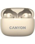 Bežične slušalice Canyon - CNS-TWS10, ANC, bež - 2t