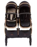 Dječja kolica za blizance Chipolino - Duo Smart, Ebony - 8t