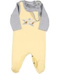 Kombinezon i majica za bebe Sterntaler -S pačićem, 56 cm, 3-4 mjeseca, žuti - 3t
