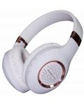 Bežične slušalice PowerLocus - P4 Plus, bijelo/ružičaste - 2t