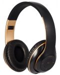 Bežične slušalice s mikrofonom Xmart - 06R, crno/zlatne - 1t