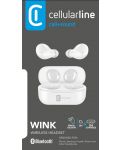 Bežične slušalice Cellularline - Twink, TWS, bijele - 2t