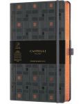 Bilježnica Castelli Copper & Gold - Weaving Copper, 19 x 25 cm, na linije - 1t