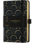Dnevnik Castelli Copper & Gold - Art Deco Gold, 9 x 14 cm, bijeli listovi - 1t