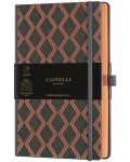 Bilježnica Castelli Copper & Gold - Greek Copper, 9 x 14 cm, na linije - 1t