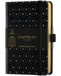Bilježnica Castelli Copper & Gold - Honey Gold, 9 x 14 cm, na linije - 1t
