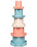 Igračka za bebu NIP Play Green - Stacking Cups, 5 komada - 1t