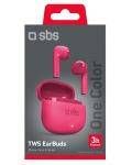 Bežične slušalice SBS - One Color, TWS, ružičaste - 2t