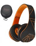 Bežične slušalice PowerLocus - P2, crno/narančaste - 5t
