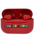Bežične slušalice OTL Technologies - Super Mario, TWS, crvene - 5t